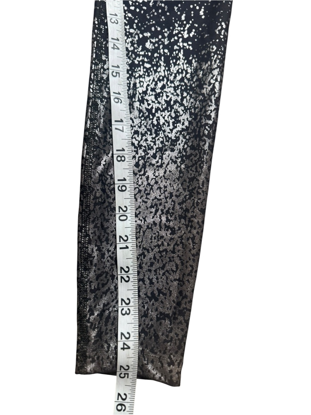 Beyond Yoga Black Silver Speckled High Waisted Leggings Size S Made in USA - Picture 9 of 10